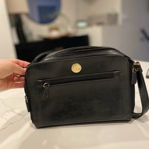 Cornell | Shoulder strap purse I Black and gold details